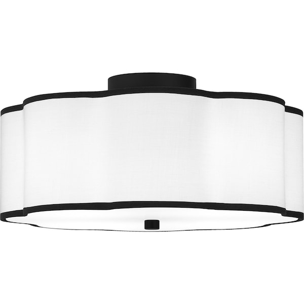Quoizel Semi-Flush Mount Semi Flush 4 Lights Matte Black QSF6179MBK - main